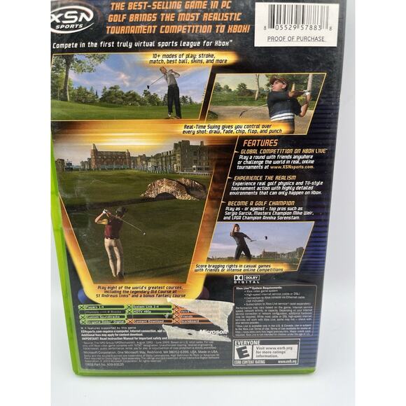 Links 2004 (Microsoft Xbox, 2003) - Complete w/ Game, Case & Manual Tested - Picture 3 of 6